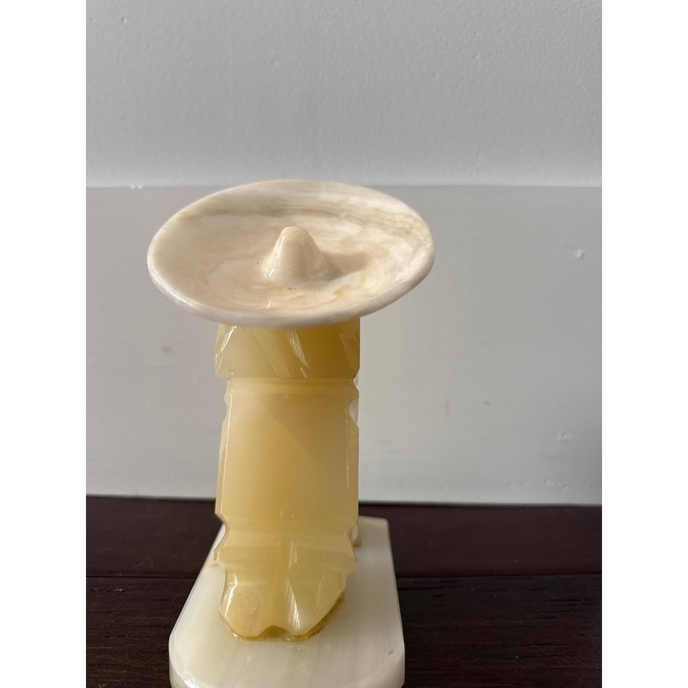 Vintage Onyx Carved Figurine - Picture 3 of 4